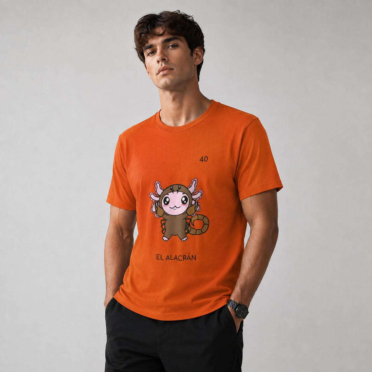 Playera Axoloteria El Alacran Ajolote