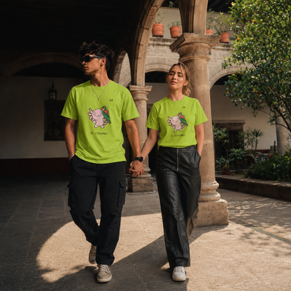 Playera Axoloteria El Cotorro Ajolote