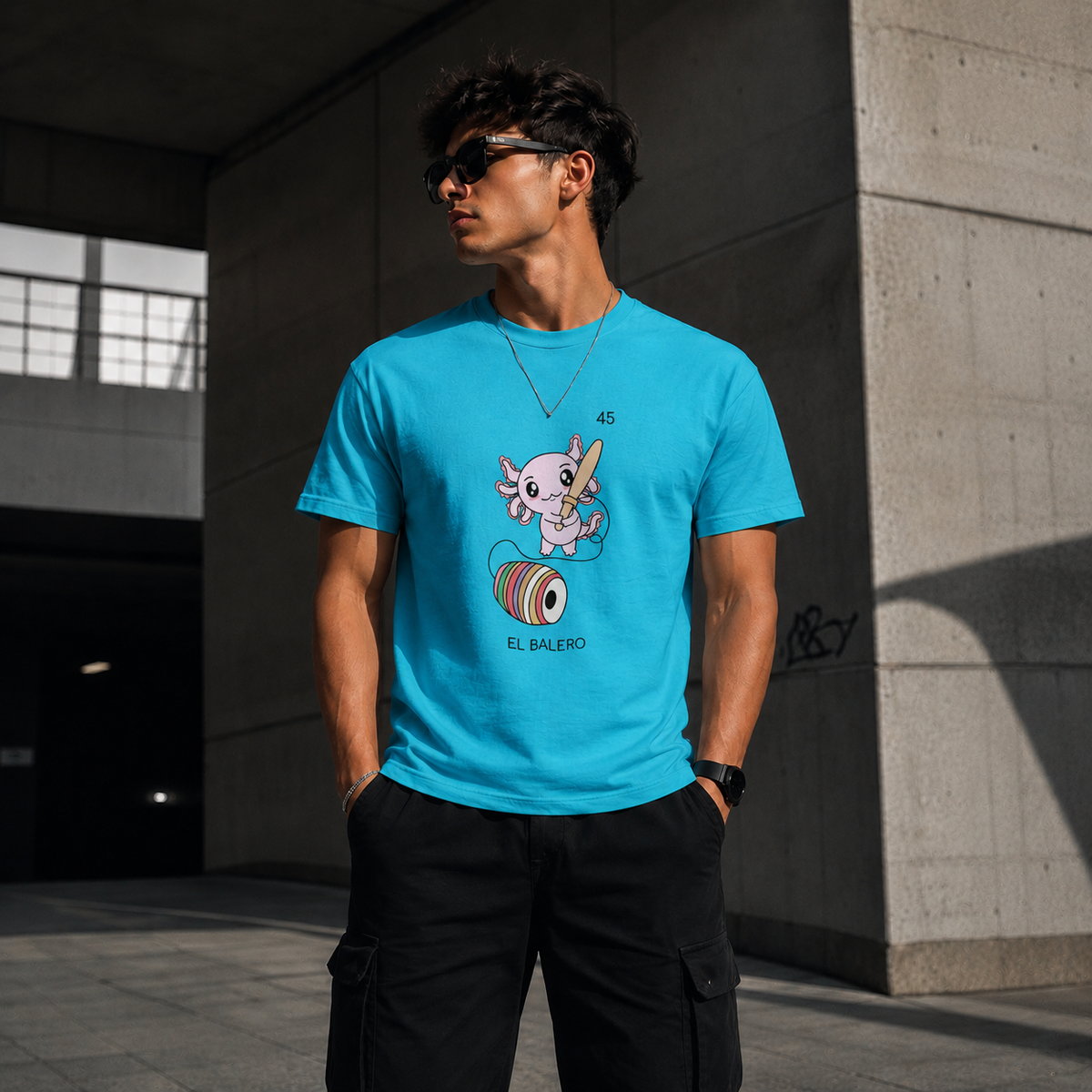 Playera Axoloteria El Balero Ajolote