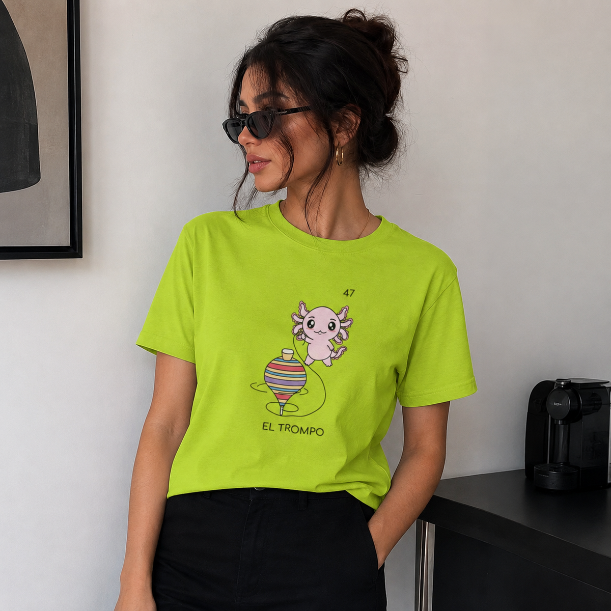 Playera Axoloteria El Trompo Ajolote