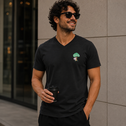 Playera Cuello V Axoloteria El Arbol Ajolote Adulto