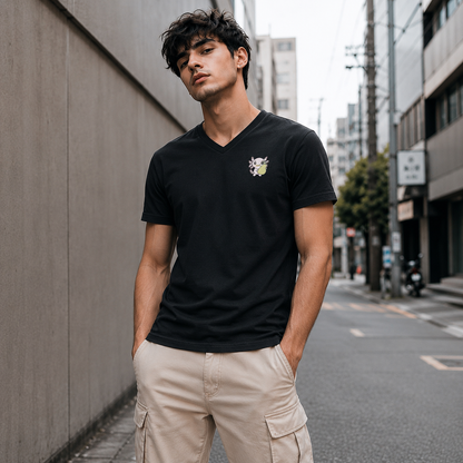 Playera Cuello V Axoloteria La Pera Ajolote Adulto