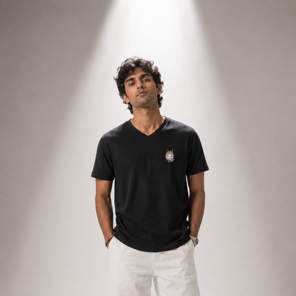 Playera Cuello V Axoloteria El Borracho Ajolote Adulto
