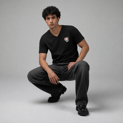 Playera Cuello V Axoloteria El Bailador Ajolote Adulto