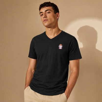 Playera Cuello V Axoloteria La Corona Ajolote Adulto