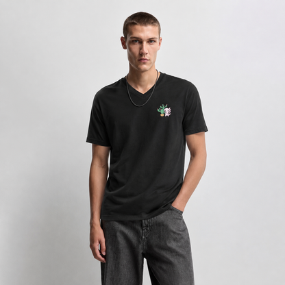 Playera Cuello V Axoloteria El Nopal Ajolote Adulto