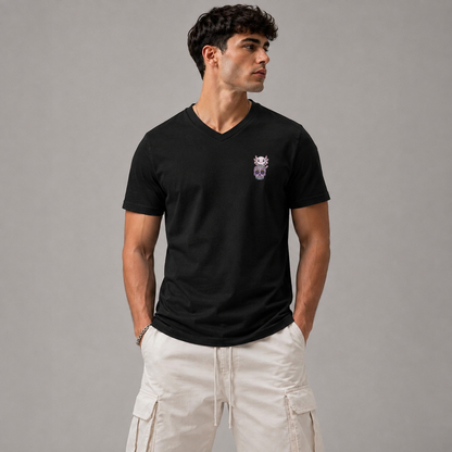Playera Cuello V Axoloteria La Calavera Ajolote Adulto