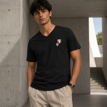 Playera Cuello V Axoloteria El Trompo Ajolote Adulto
