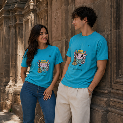 Playera Axoloteria El Musico Ajolote