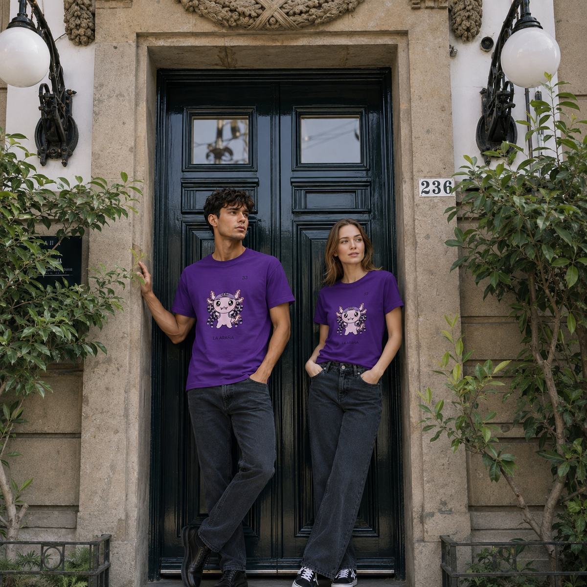 Playera Axoloteria La Araña Ajolote
