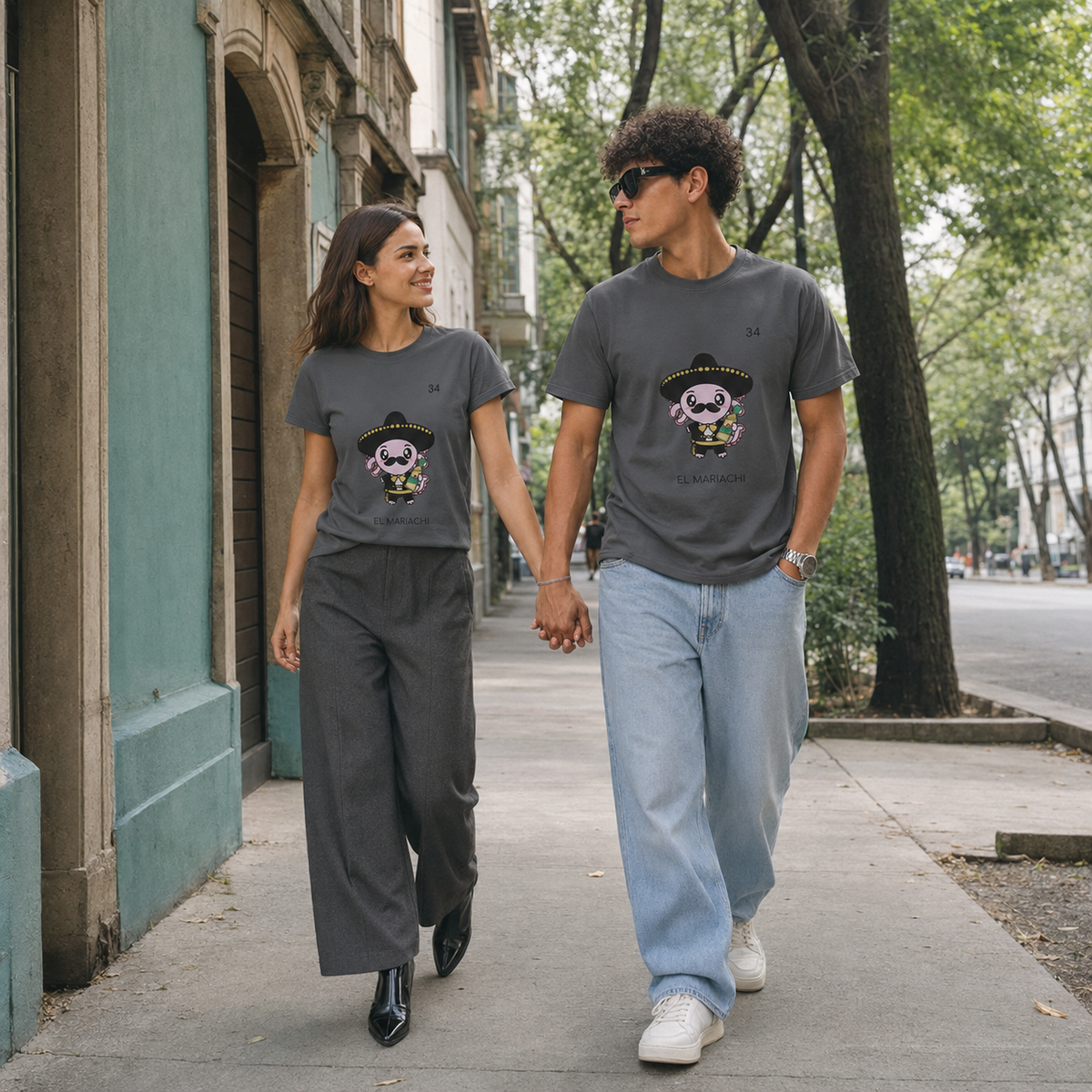 Playera Axoloteria El Mariachi Ajolote