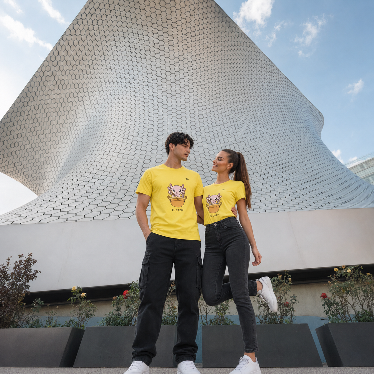 Playera Axoloteria El Cazo Ajolote