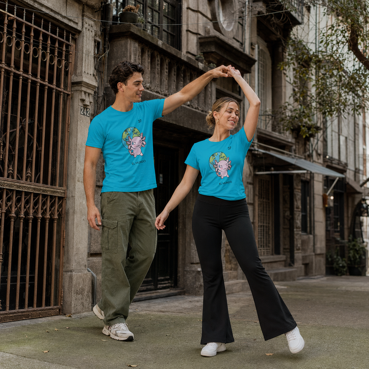 Playera Axoloteria El Mundo Ajolote