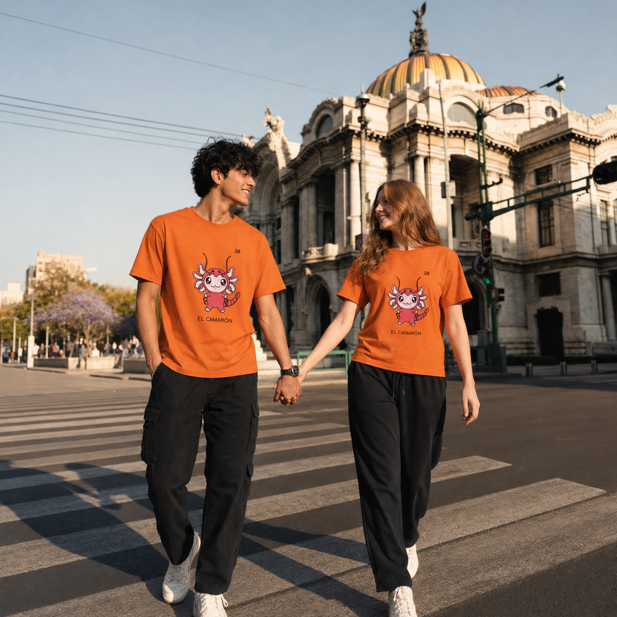 Playera Axoloteria El Camaron Ajolote