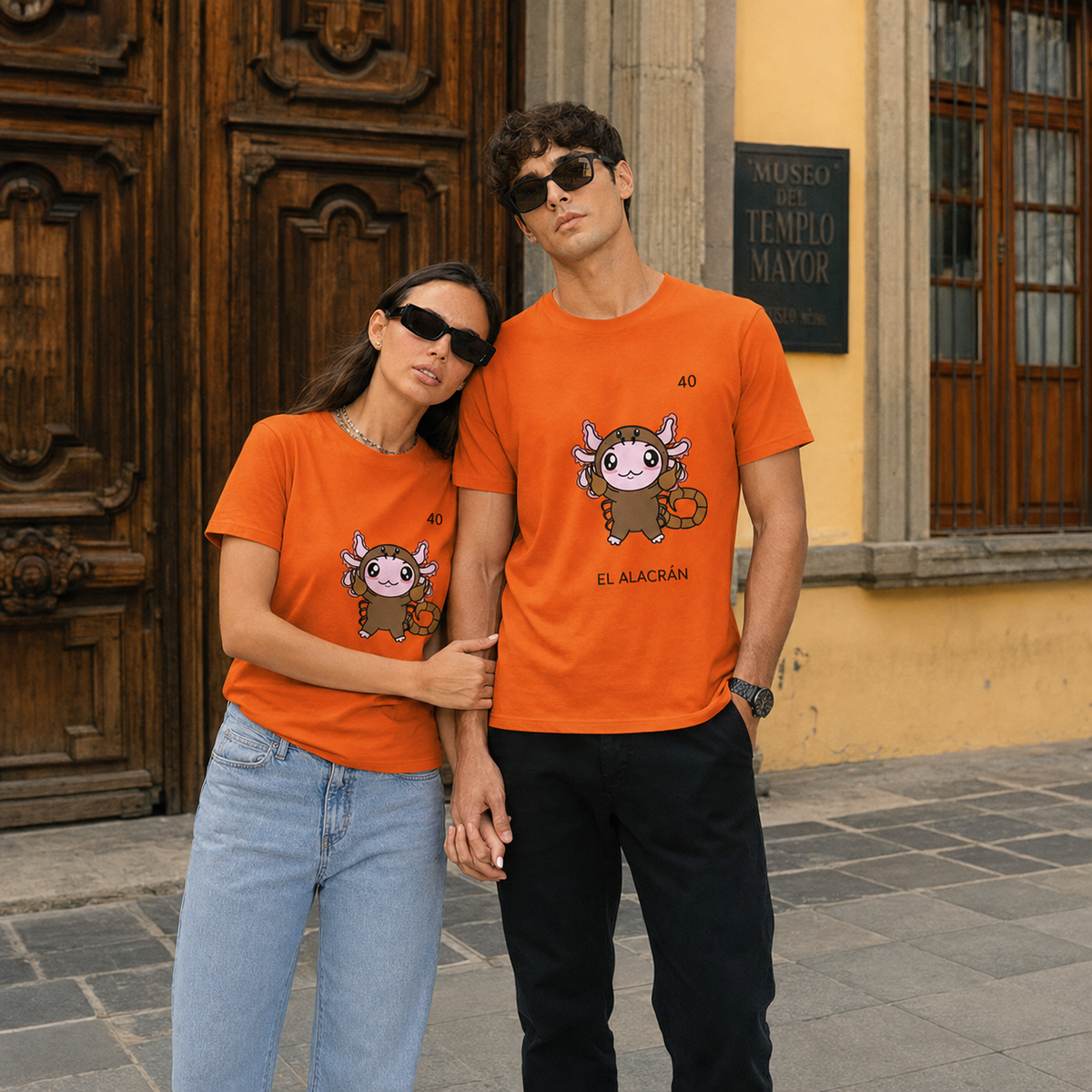 Playera Axoloteria El Alacran Ajolote