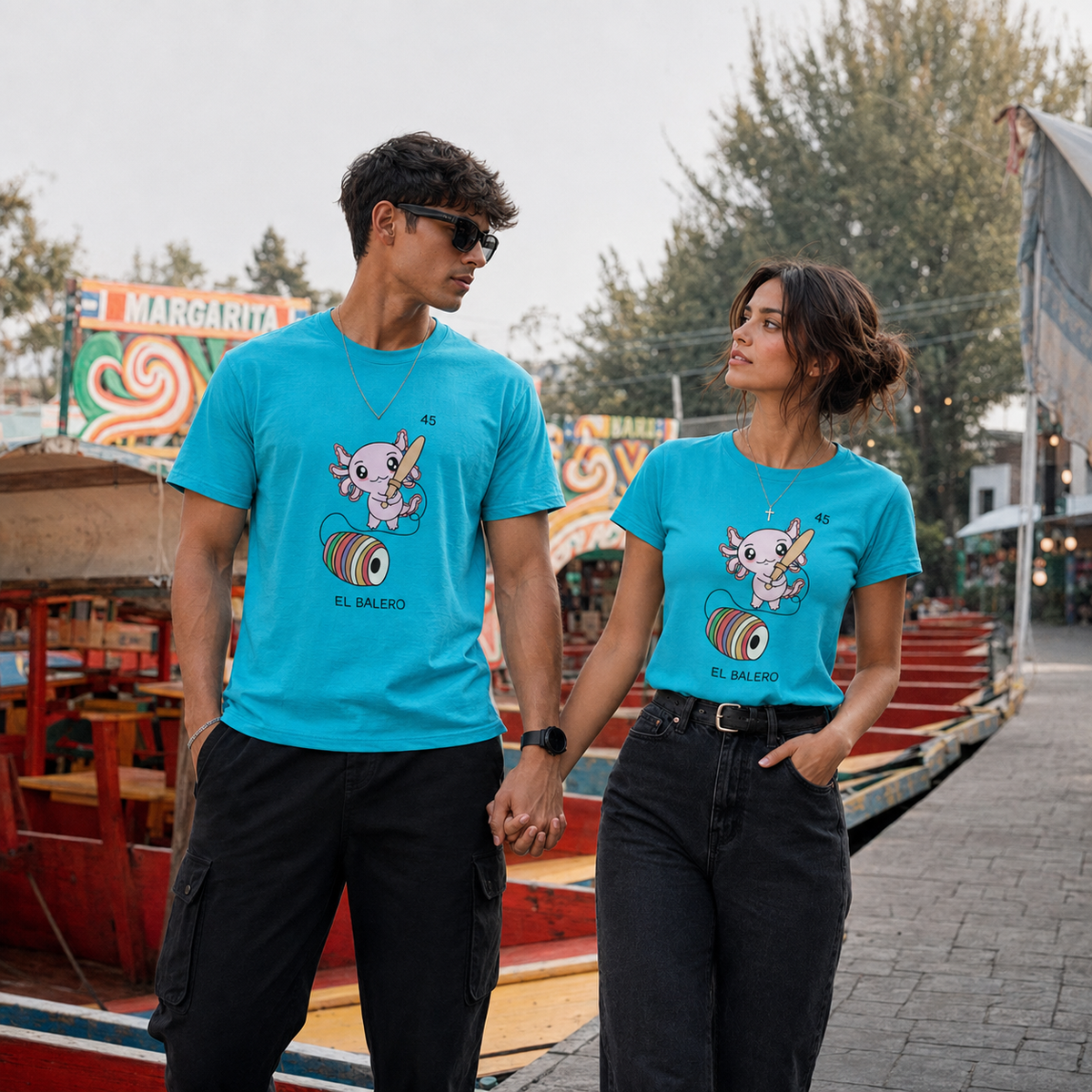 Playera Axoloteria El Balero Ajolote