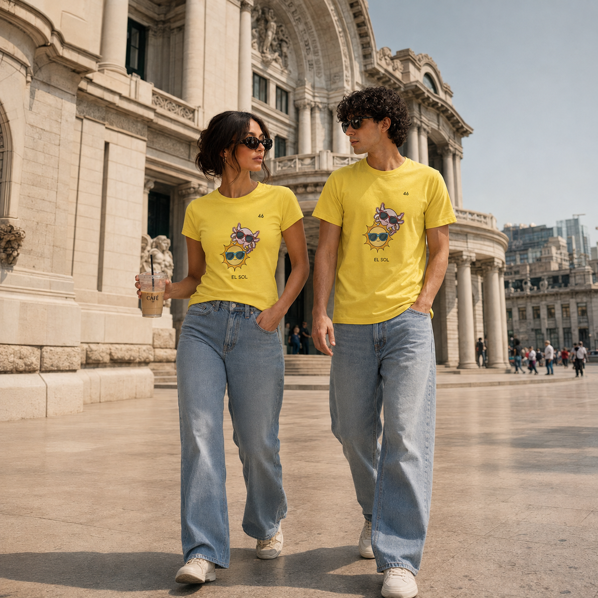 Playera Axoloteria El Sol Ajolote