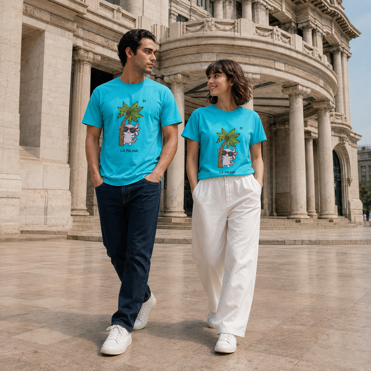 Playera Axoloteria La Palma Ajolote