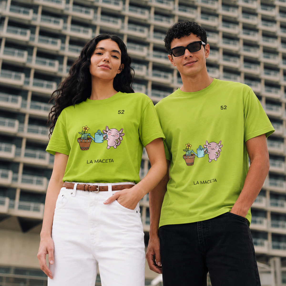 Playera Axoloteria La Maceta Ajolote