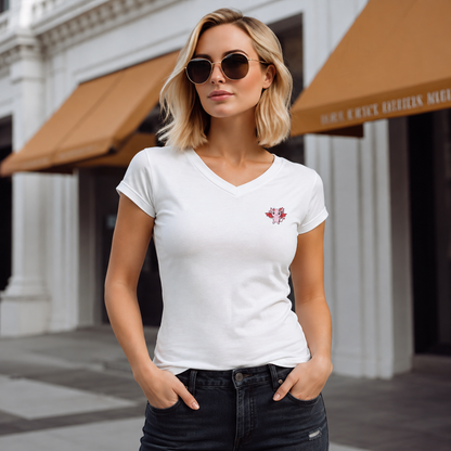 Playera Cuello V Axoloteria El Diablito Ajolote Adulto