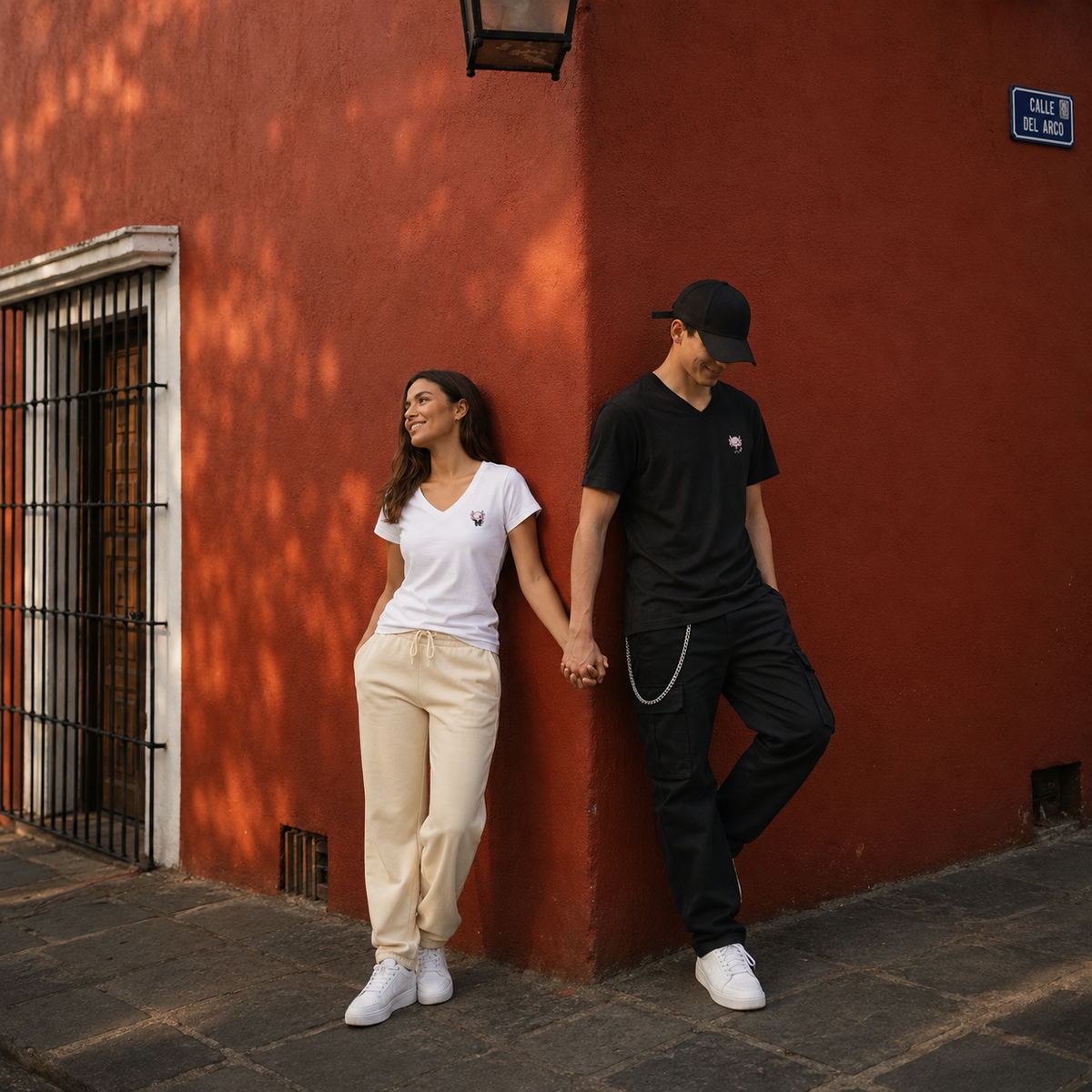 Playera Cuello V Axoloteria El Catrin Ajolote Adulto