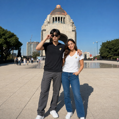 Playera Cuello V Axoloteria El Paraguas Ajolote Adulto