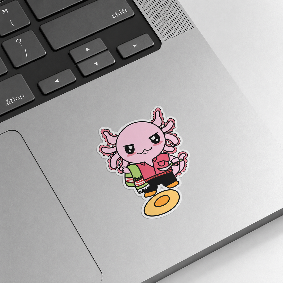 Sticker Axoloteria El Valiente Ajolote