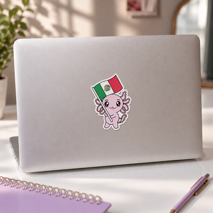 Sticker Axoloteria La Bandera Ajolote