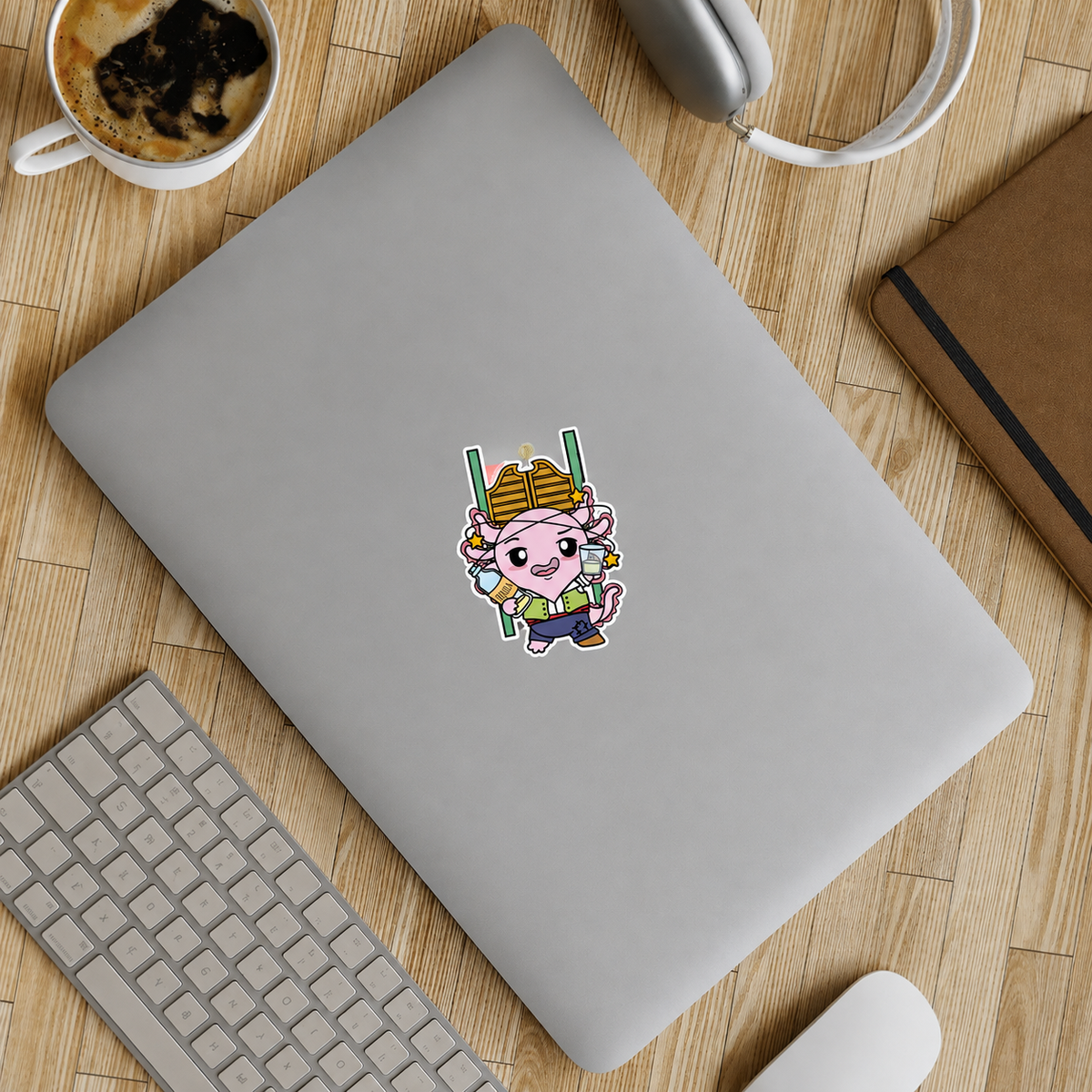 Sticker Axoloteria El Borracho Ajolote