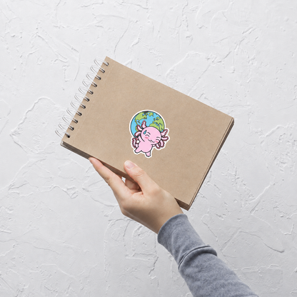 Sticker Axoloteria El Mundo Ajolote