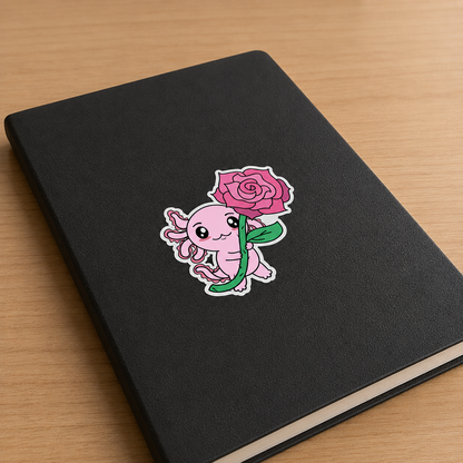 Sticker Axoloteria La Rosa Ajolote