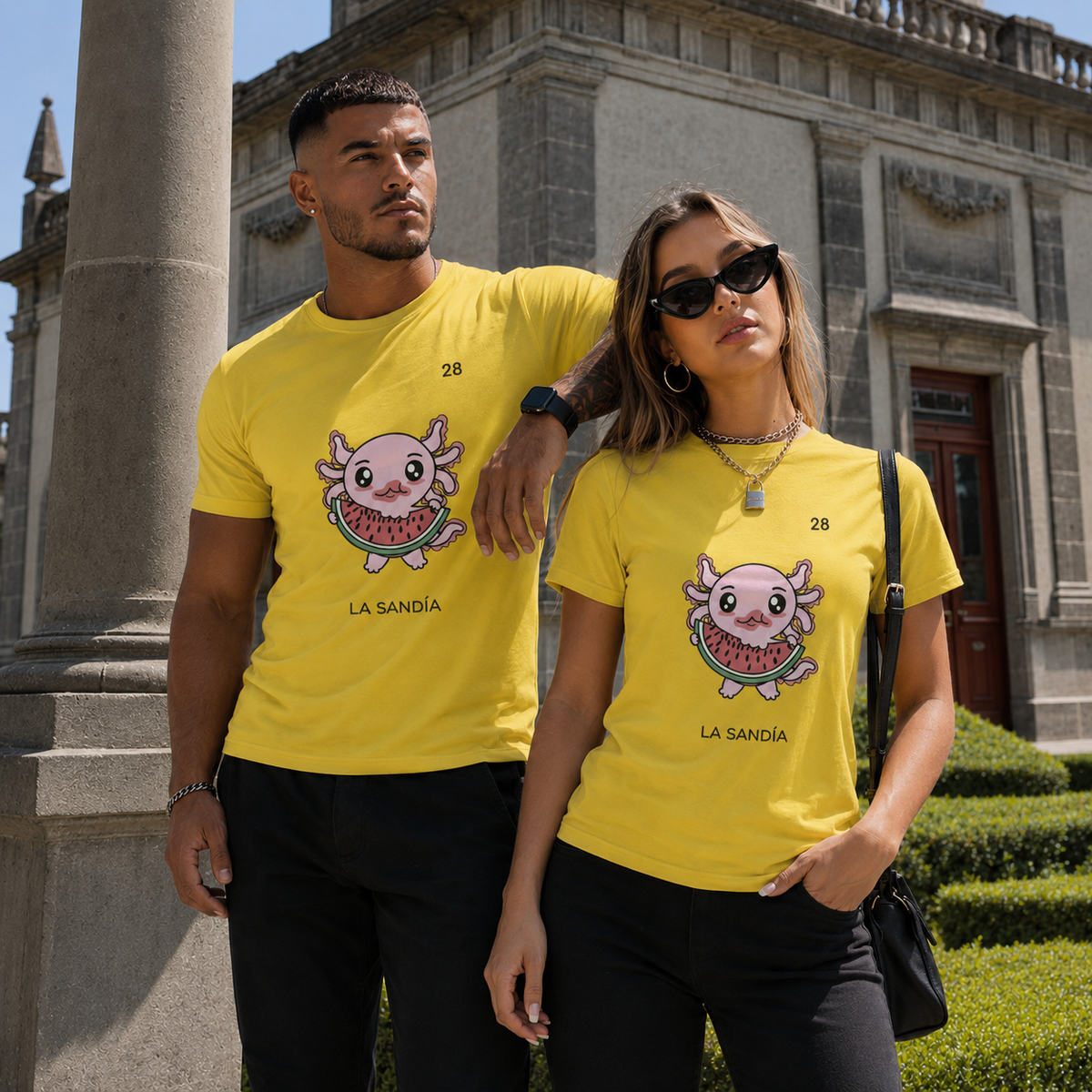 Playera Axoloteria La Sandia Ajolote