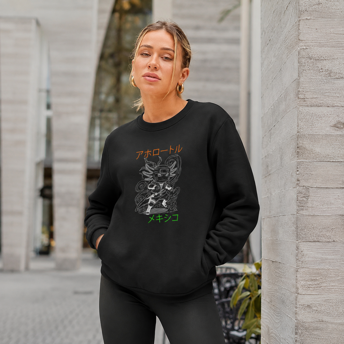 Sudadera Ajolotito Ninja Unisex