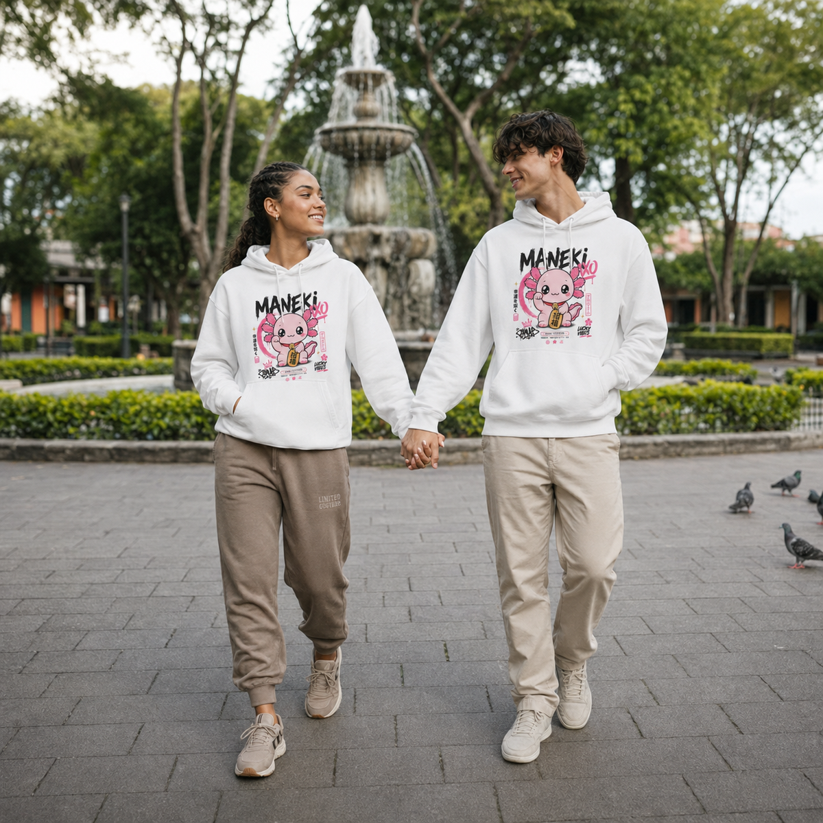 Hoodie Ajolotito Maneki Unisex