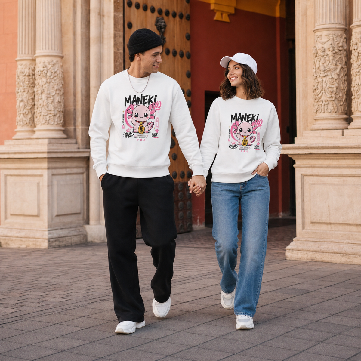 Sudadera Ajolotito Maneki Unisex