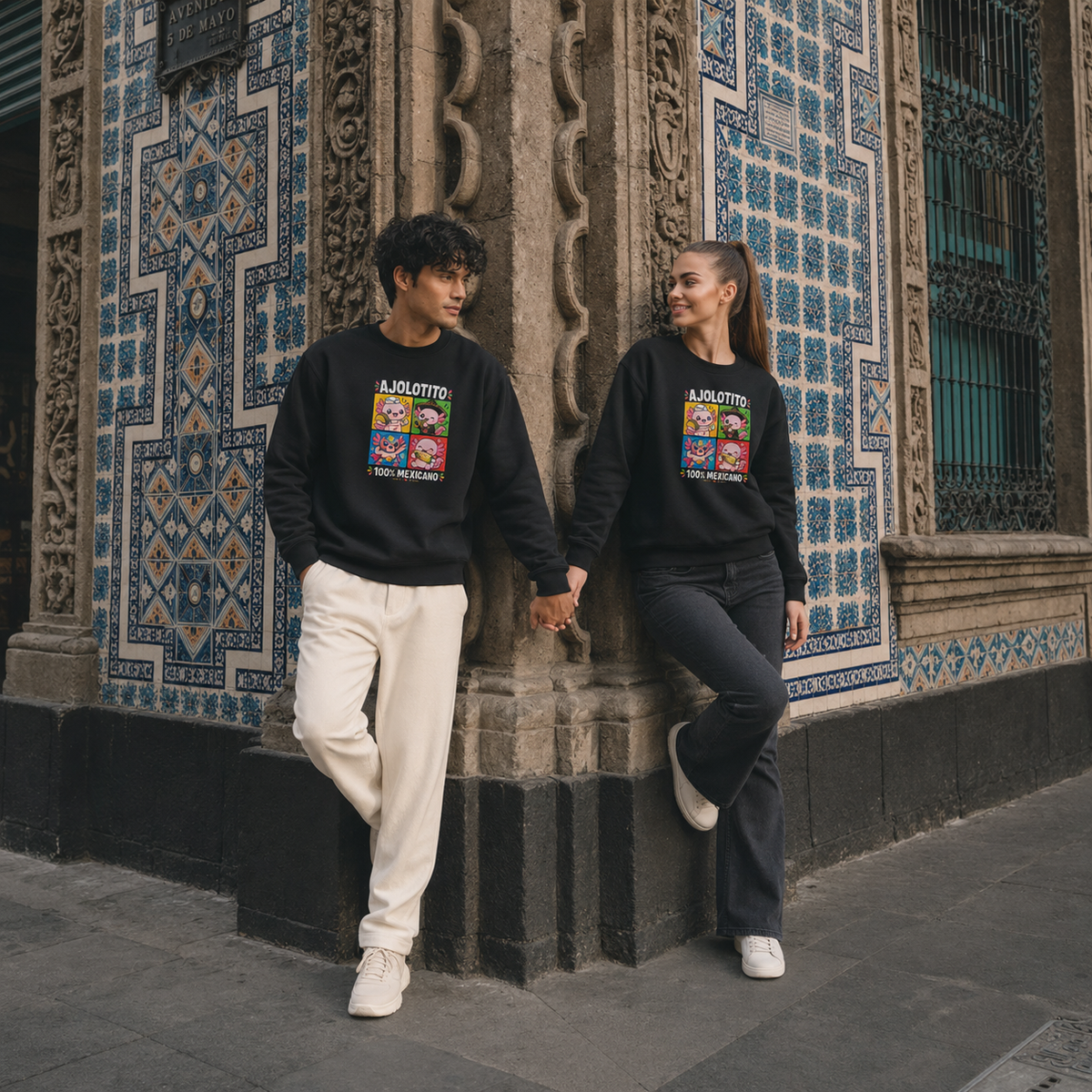 Sudadera Ajolotito 100 % Mexicano Unisex