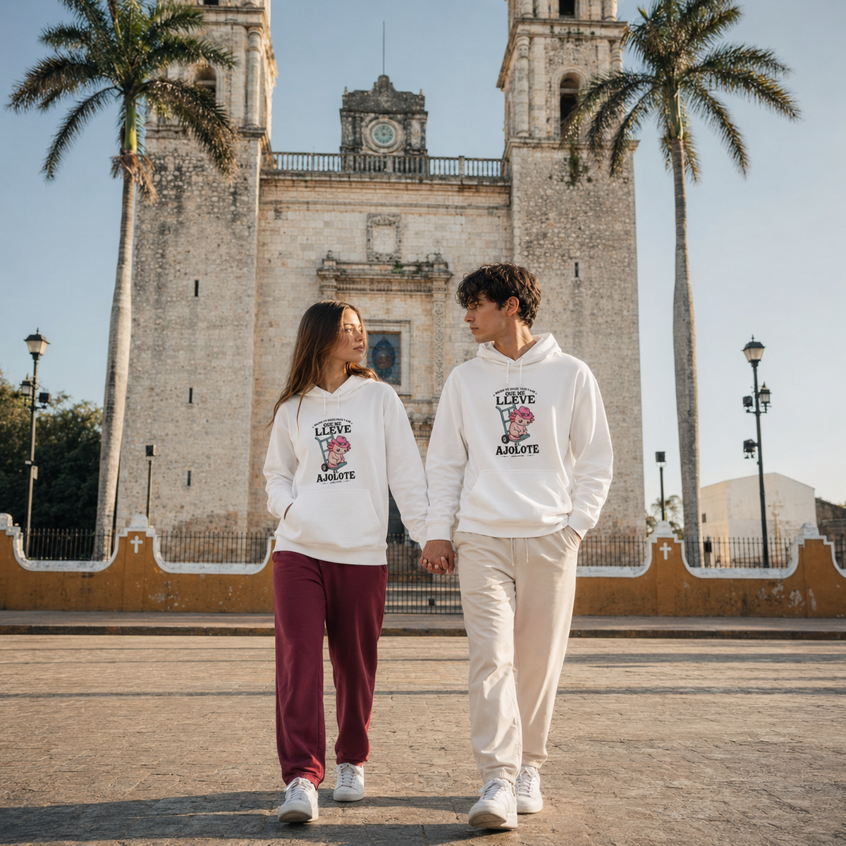 Hoodie Ajolotito Que Me Lleve Unisex