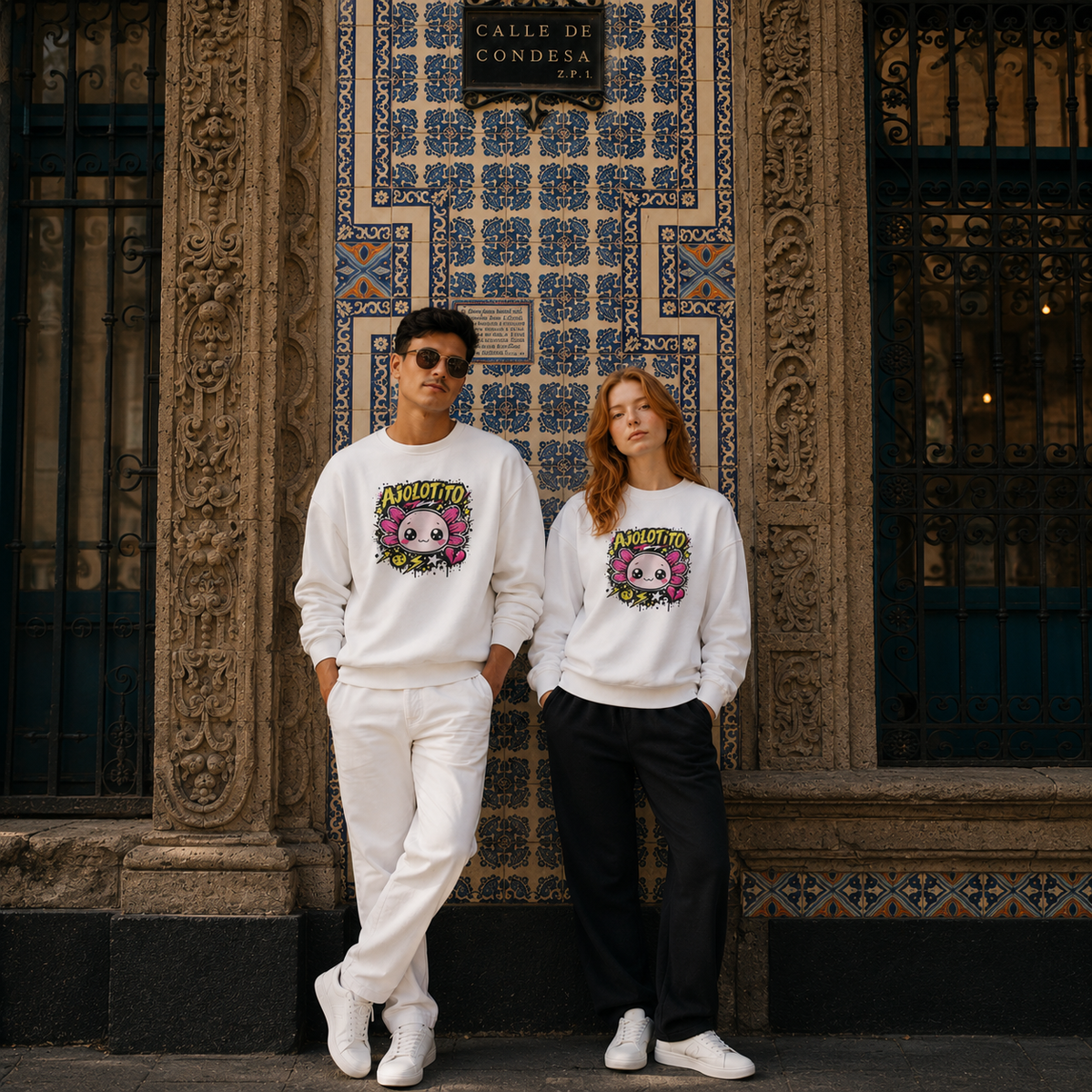 Sudadera Ajolotito Crew Unisex
