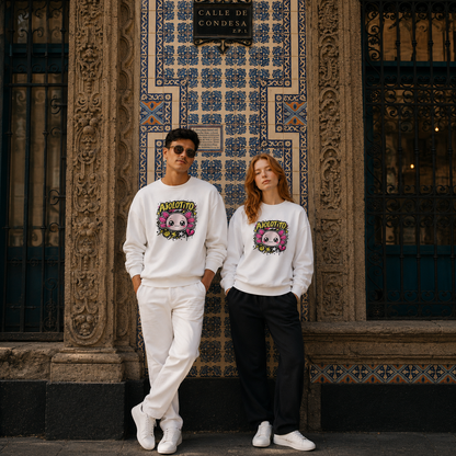Sudadera Ajolotito Crew Unisex