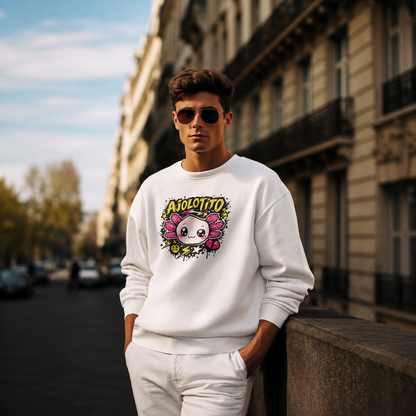 Sudadera Ajolotito Crew Unisex