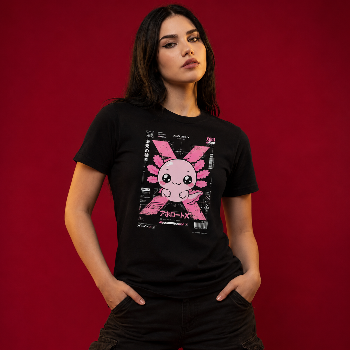 Playera Ajolotito Axolote-X