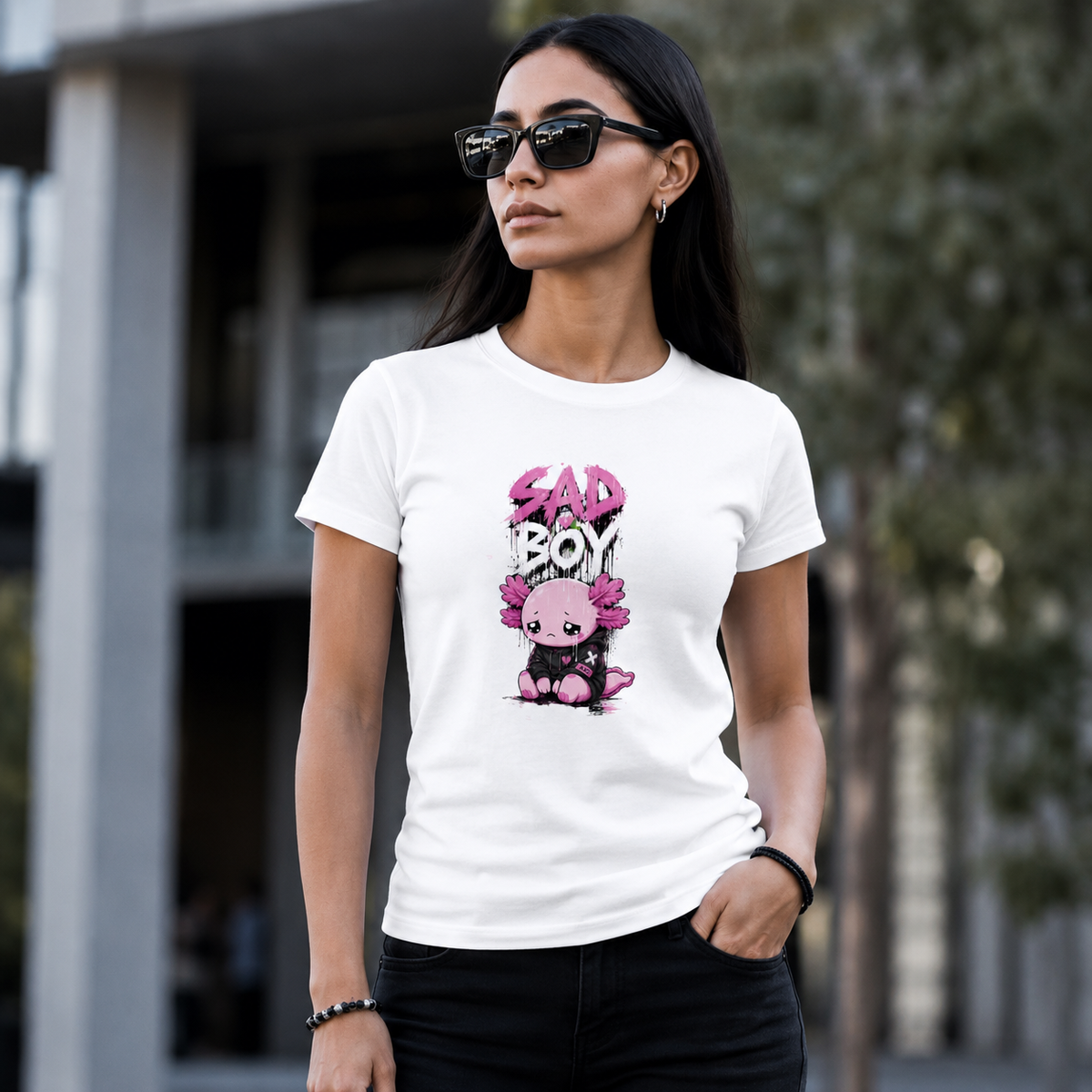 Playera Ajolotito Sad Boy