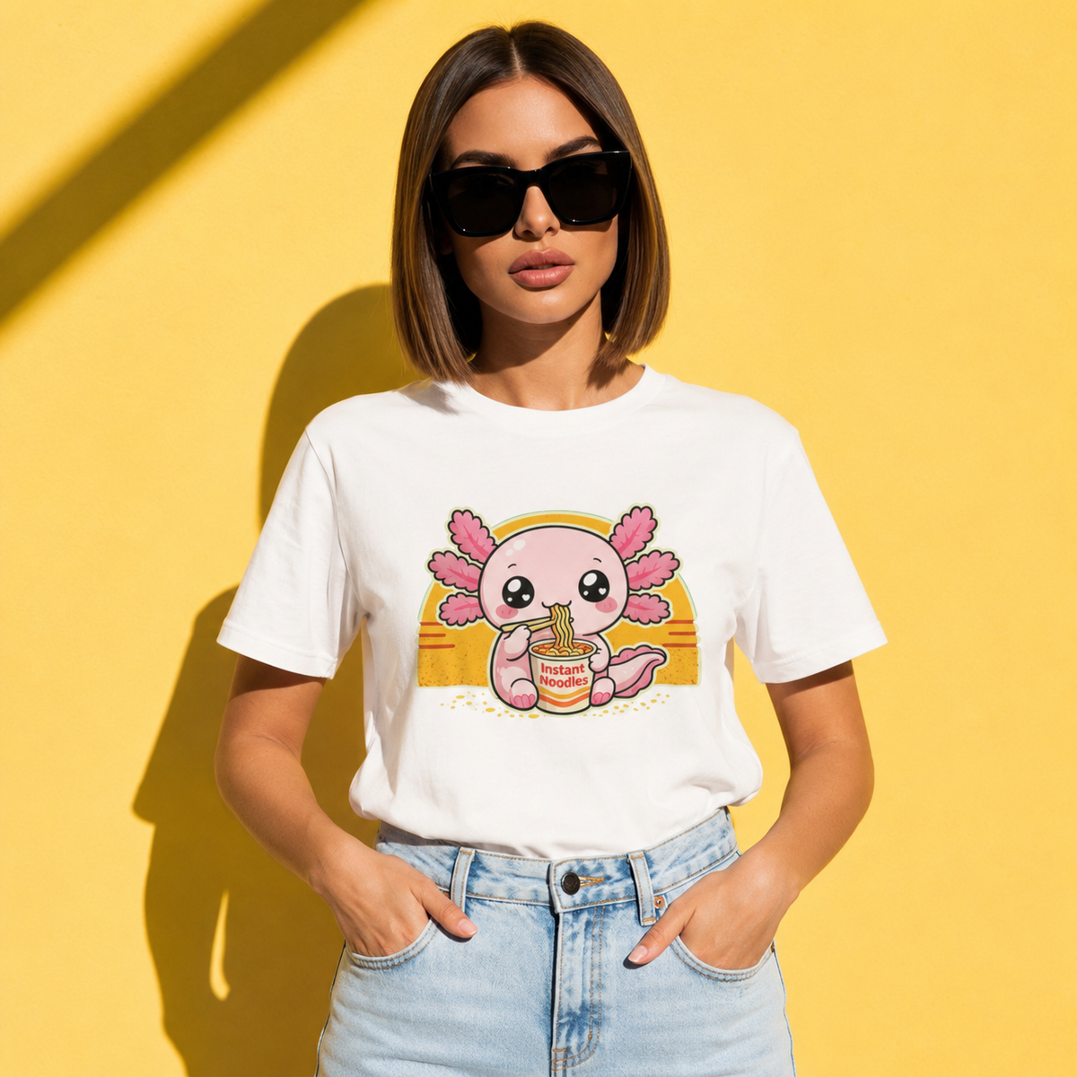 Playera Ajolotito Instant Noodles