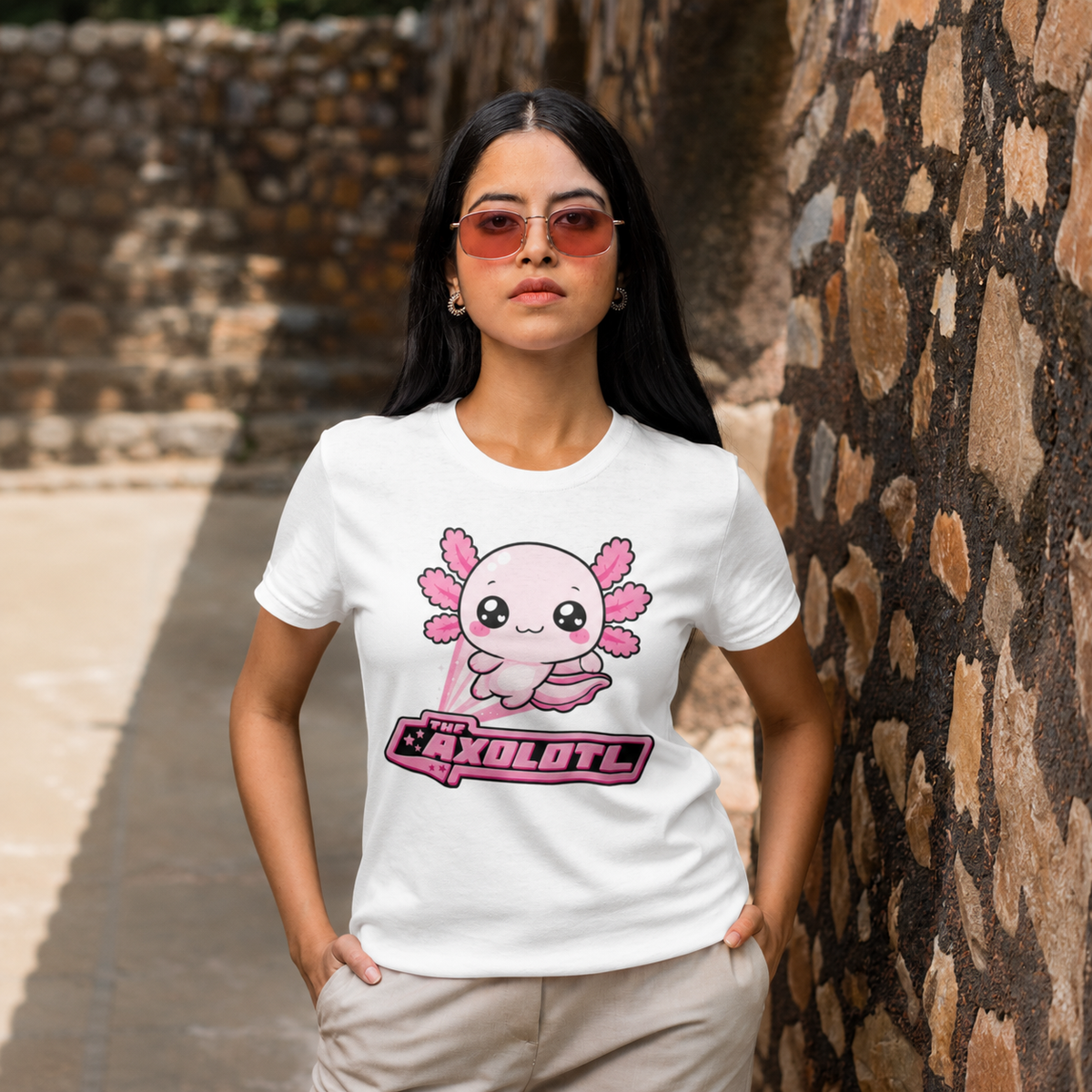 Playera Ajolotito The Axolotl