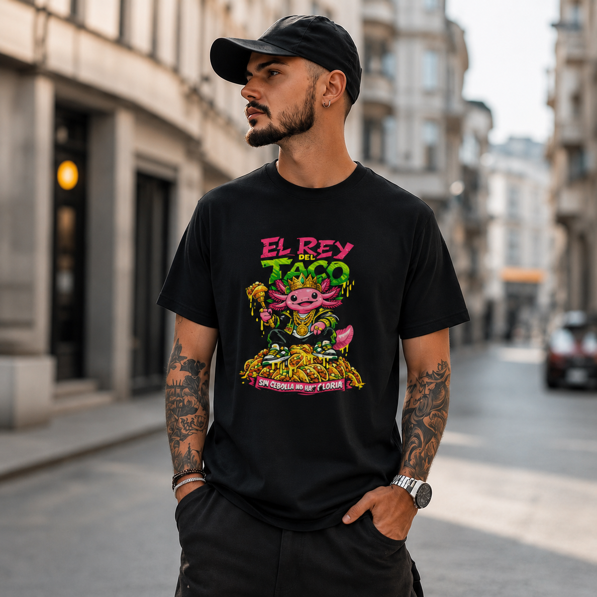 Playera Ajolotito El Rey Taco