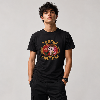 Playera Ajolotito Tragos De Ajololicor