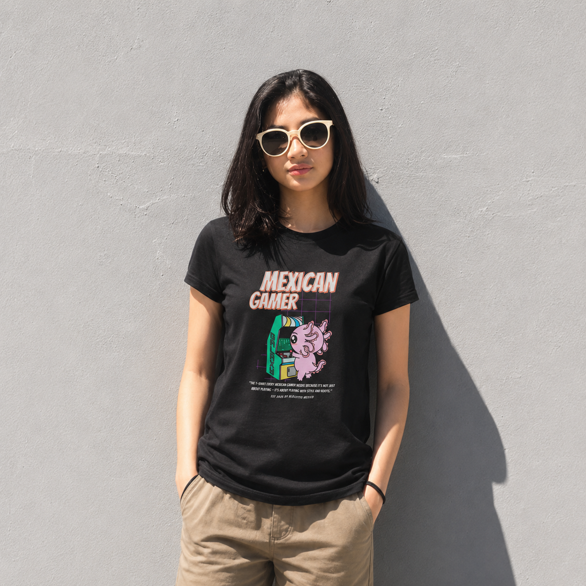 Playera Ajolotito Gamer