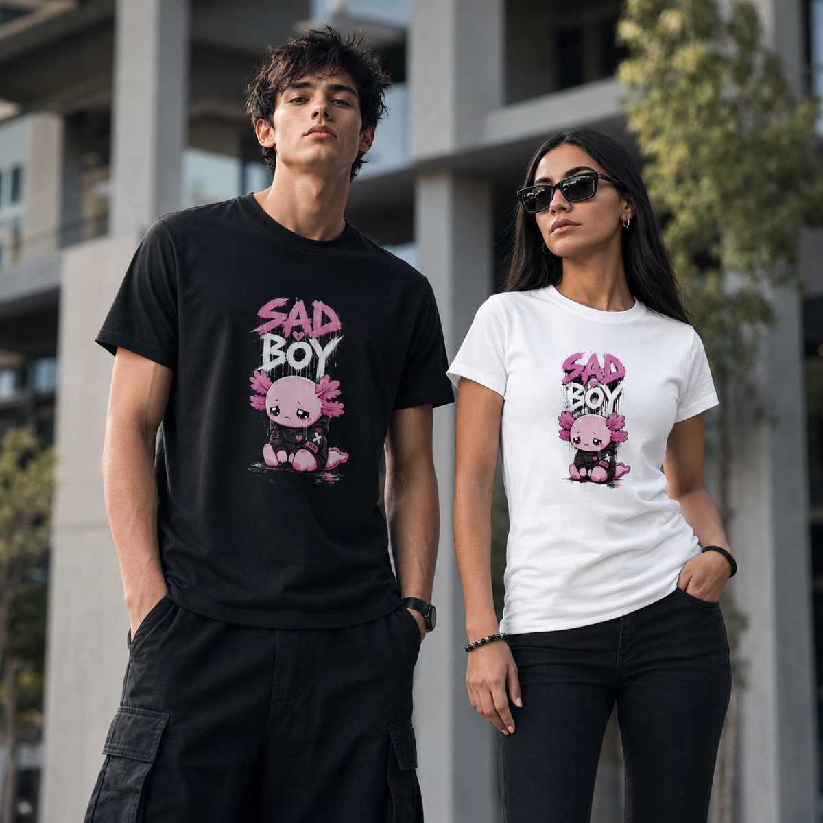 Playera Ajolotito Sad Boy