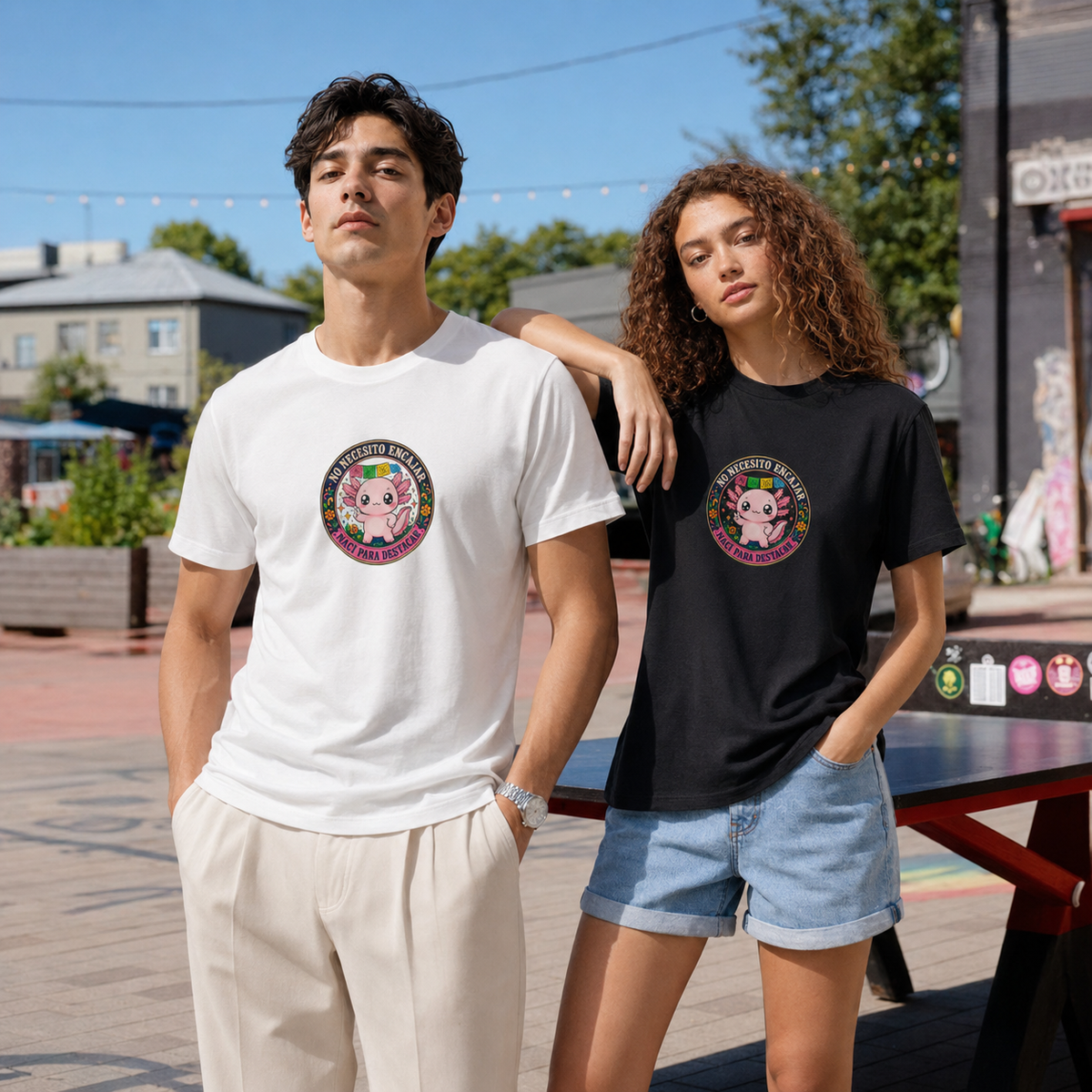 Playera Ajolotito Nací Para Destacar