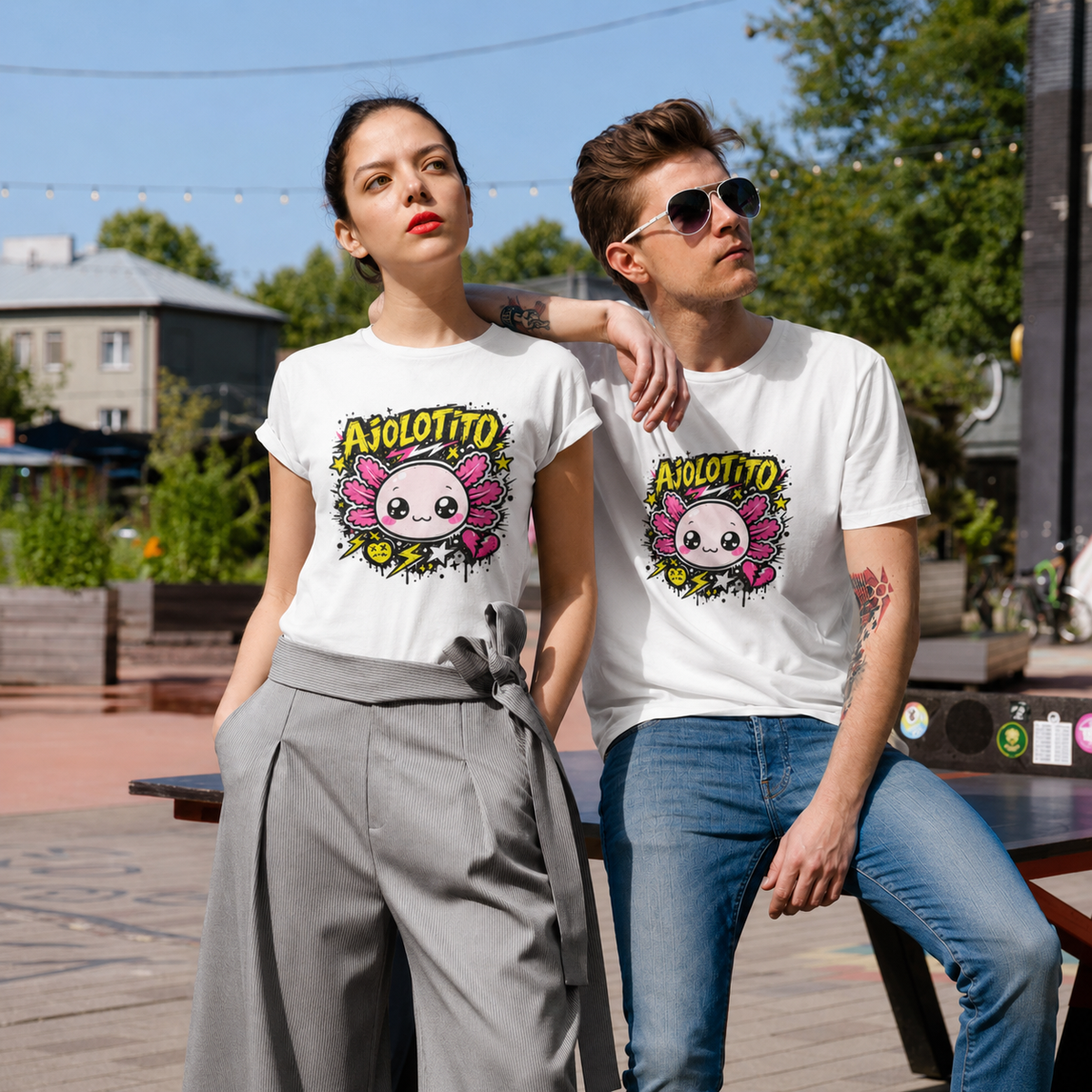 Playera Ajolotito Crew